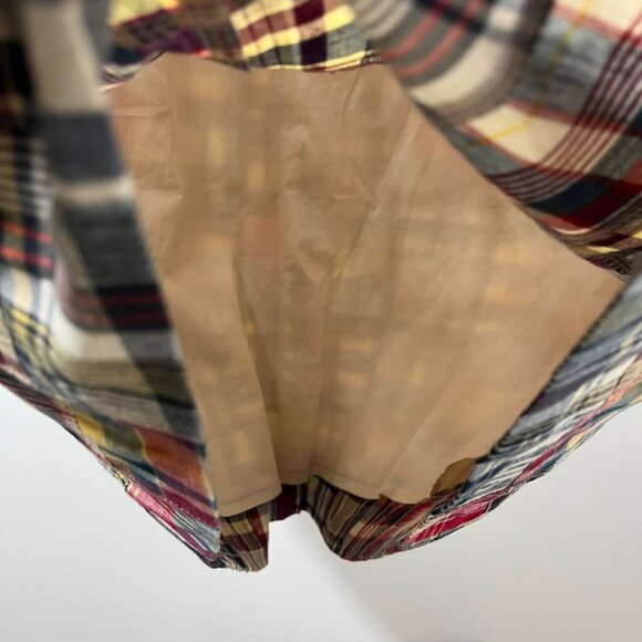 Madras Plaid Y2k Vintage Classic North Style Preppy Cottagecore Dress [Size 12] - Picture 8 of 10